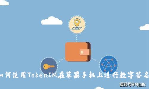 如何使用TokenIM在苹果手机上进行数字签名？